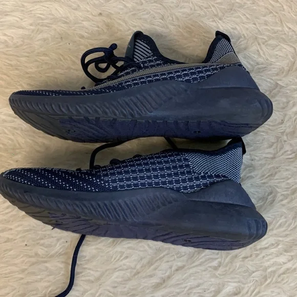 Danskin Women's Knit Sneakers in Navy and Gray - Picture 6 of 8